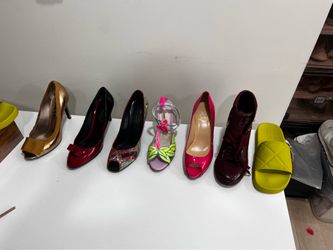(Used) Designer women heels and sneackers and sandals
