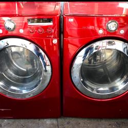 LG. WASHER AND GAS DRYER 