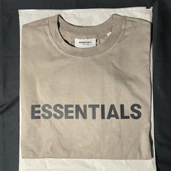 Essentials Boxy Tee Taupe