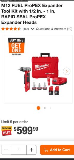 Milwaukee M12 FUEL ProPEX Expander Tool Kit