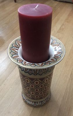 Large Vase 12” and Large Candle 11 1/2”