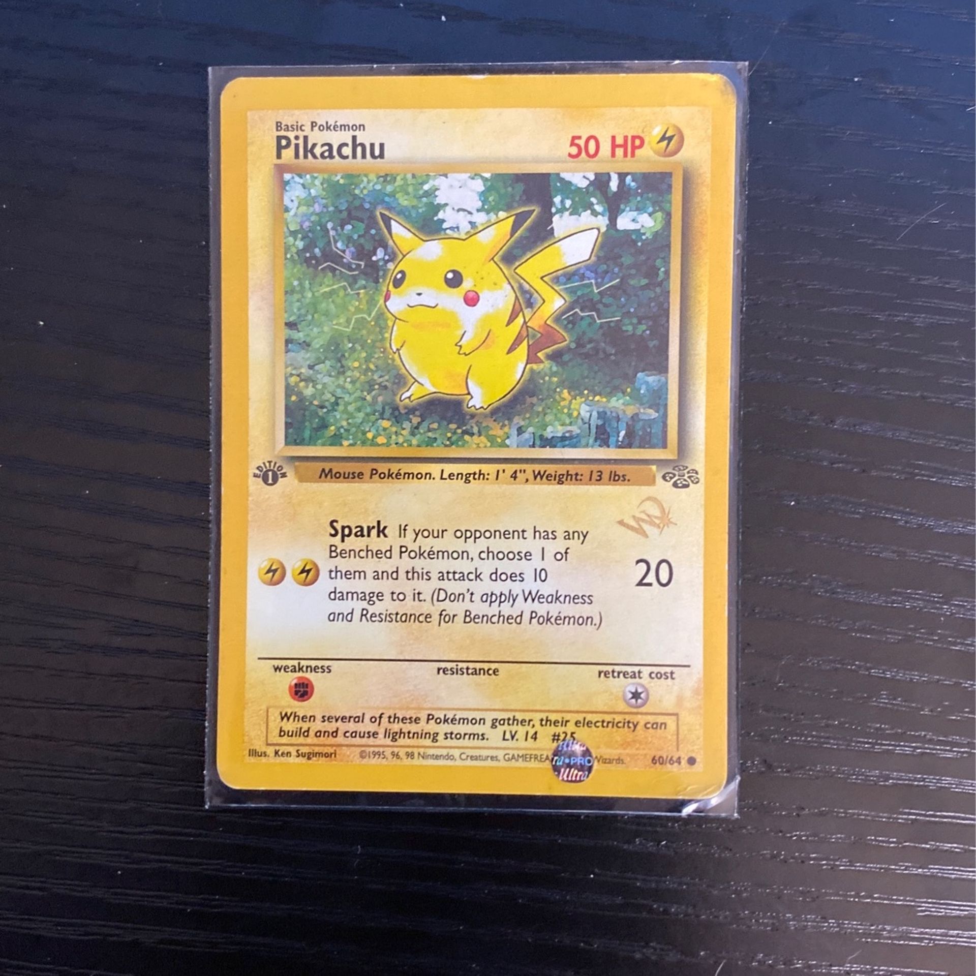 Super rare 1st edition jungle pikachu 2002 Pokmon Card