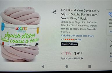 2 SQUISH STITCH ROLLS W/ LARGE WOODEN CROCHET HOOK