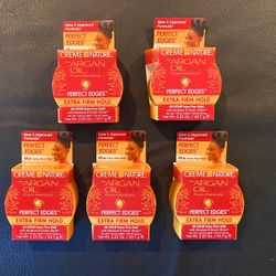 Brand New - Creme Of Nature Argan Oil Hair Gel 5 Pck