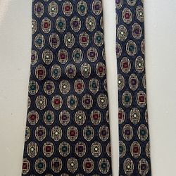Chaps Ralph Lauren Mens Tie All Silk Made In The USA Of Imported Fabric 