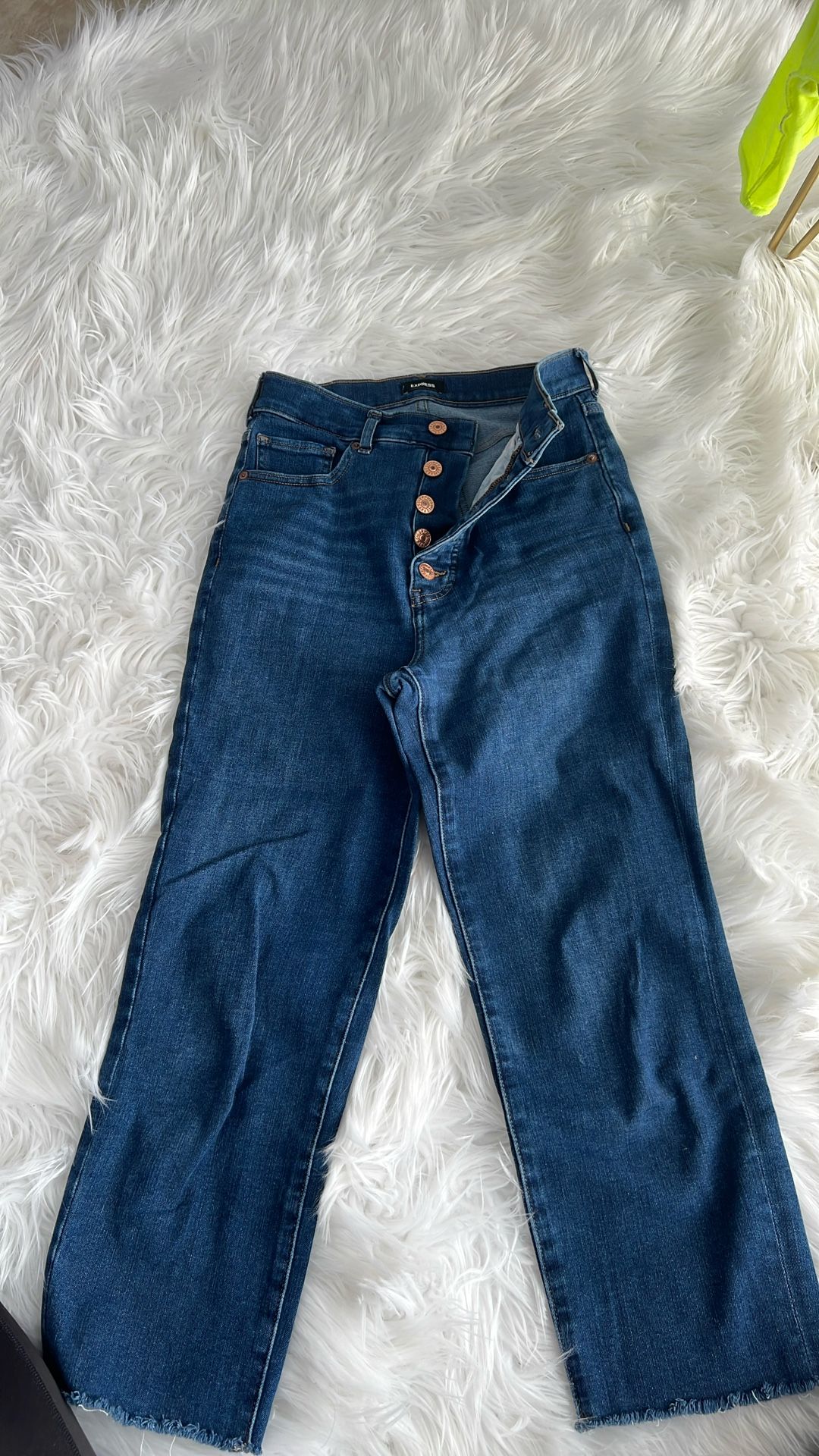 Express Straight Super High Rise 4-way Hyper Stretch Jeans