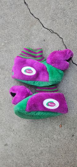 Barney's 1990s Kids Slippers Size L9-10
