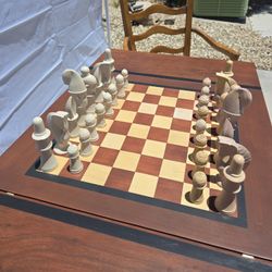 Wellington Hall Multi Game Chess Table With Chairs