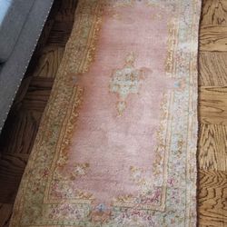 2.5 X 5 vintage Persian Kerman accent rug. 