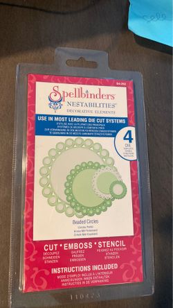 NEW Spellbinders cut emboss stencil metal dies