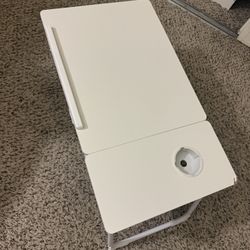 Bed Adjustable Table With Cup Holder