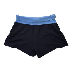 G.W. Sport light blue/navy fold down waist yoga shorts, L. EUC.