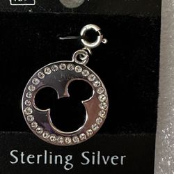 Disney Sterling Silver Charm For Bracelet Or Necklace 