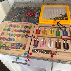 4 Magnetic Maze Board Toy