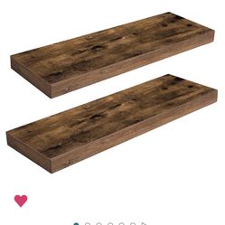 Floating Wood Shelves 