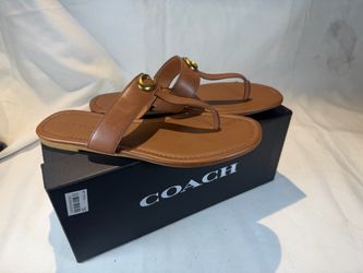 Coach  jessie flip flops sandals women’s us size 8