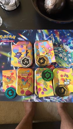 Prismatic Empty Tins with Card Art and Coin