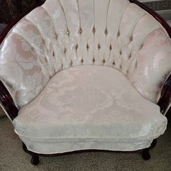 Victoria white armchair custom