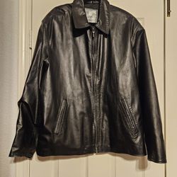 Men's Black Leather Jacket