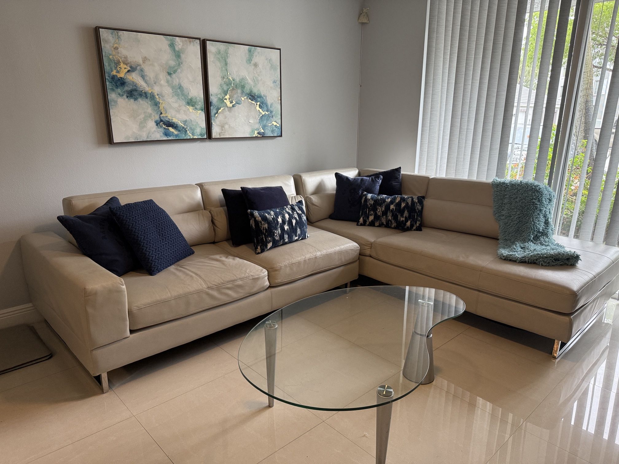 L-shaped sleeper sofa purchased from City Furniture