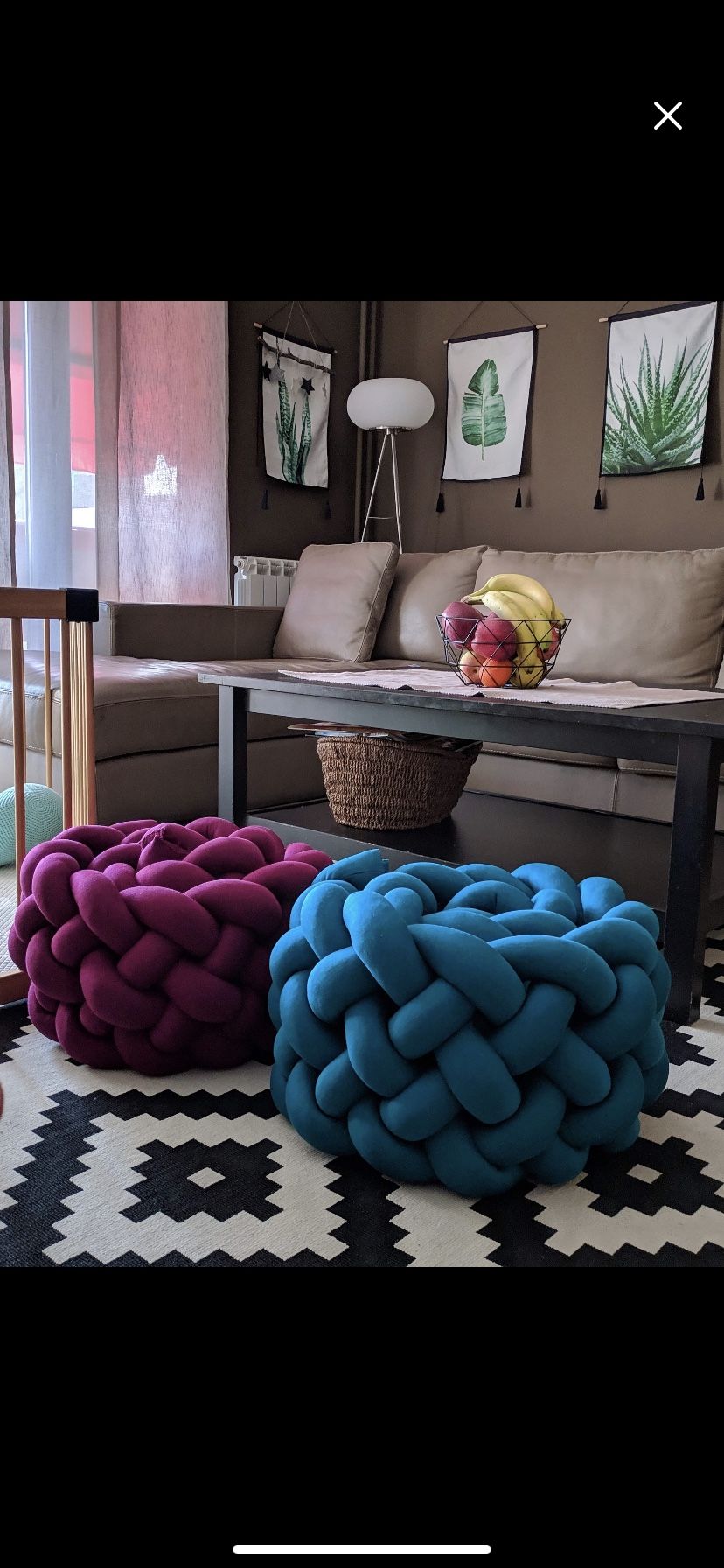 Giant knitted sitting stools(customizable)
