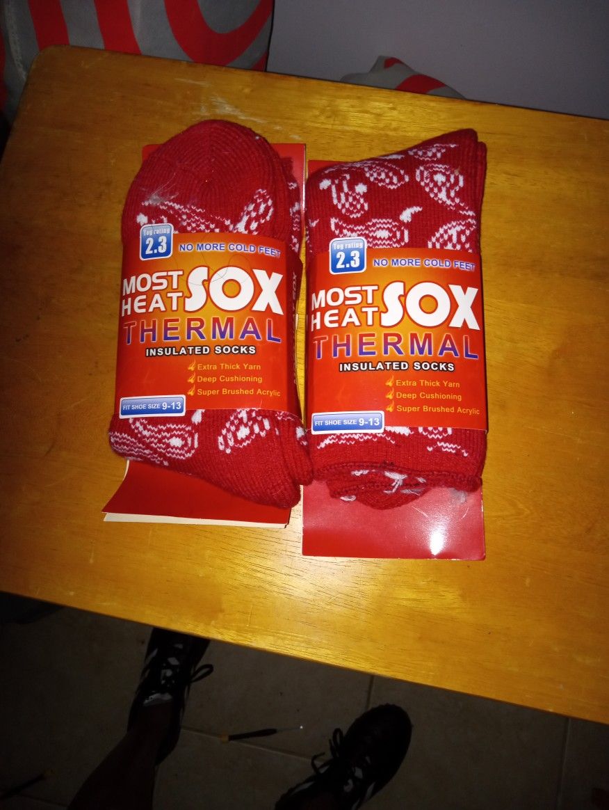 2 Most Heat Thermal Insulated Socks