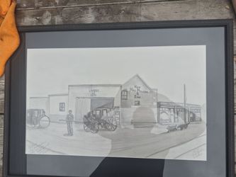original signed pencil drawing with a personal inscription, it is likely a one-of-a-kind piece