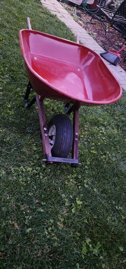 Metal wheelbarrow
