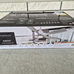 Fanimation Studio Collection Kwint 52-in Indoor/Outdoor Ceiling Fan with LED Light & Remote Control -BRAND NEW