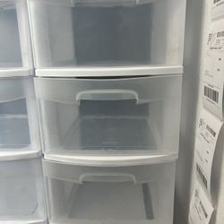 Three-drawer Plastic Tower For Storage