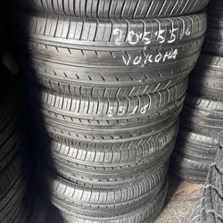 205/55/16 Yokohama Set Of Used Tires Great Condition Installed And Balanced