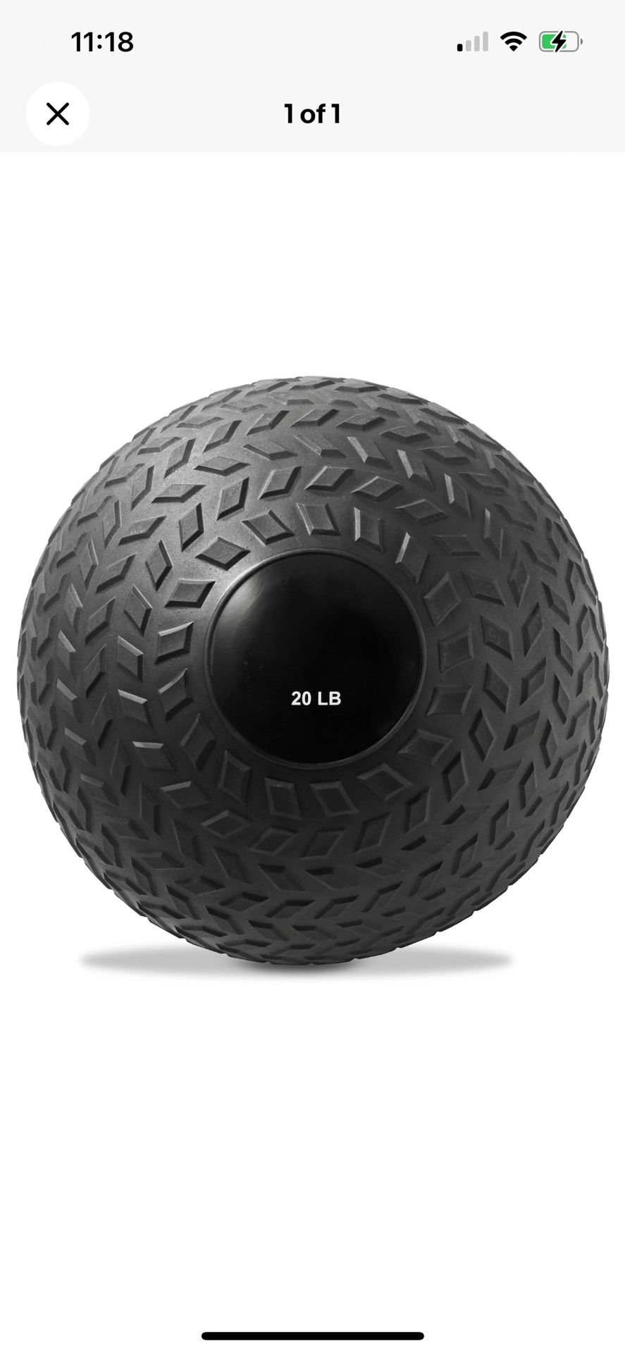 Slam Ball, 20 LB - Weighted Medicine Fitness Ball