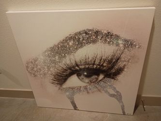 ✨👁️ EXTRA LARGE GLITTER EYE CANVAS WALL ART — GLAMOROUS & CHIC! 👁️✨