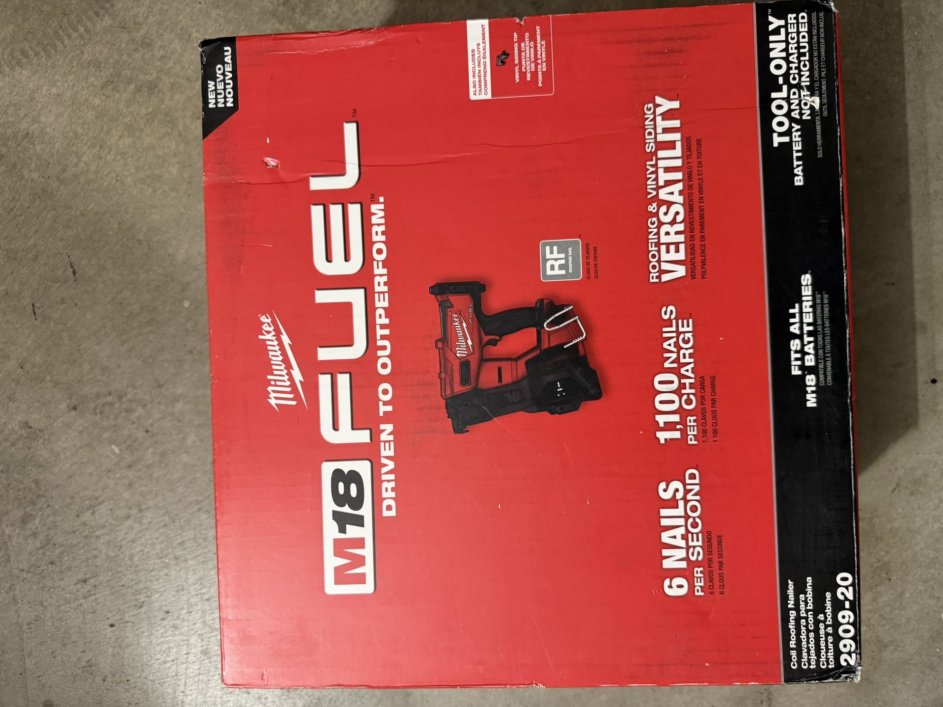 Milwaukee electric nail gun