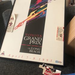 Toyota Grand Prix Of Long Beach 1995 Frame With Tickets