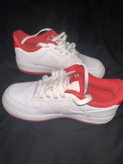 Nike Air force 1 red n white 
