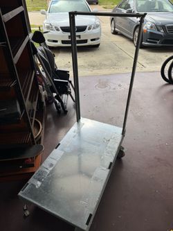 Very strong rigid cart flatbed steel heavy duty
