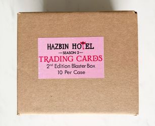 Hazbin Hotel Season Two Trading Cards 2nd Edition Blaster Box x10 SEALED CASE Booster Packs Gift Promo Rare Pokemon OP Card Game PSA Limited Pink A24