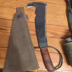 Vietnam War Pilot Survival Machete With Sheath
