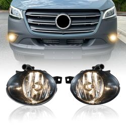 Fog Light Replacement For Mercedes Sprinter 1500/2500/3500/3500XD 2019-2022 - DOT FMVSS-108 Certified & SAE J583 F3 Beam, Fits W906 Chassis With OEM-S