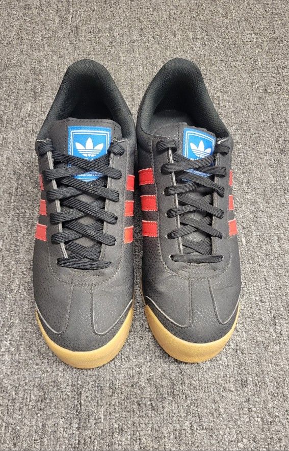Adidas Samoa Originals Mens Shoes Black/Red/Gum IG1806 Size 8