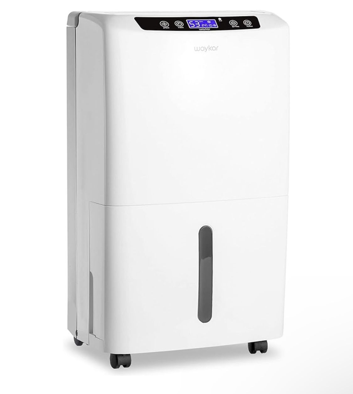 Waykar 2000 Sq. Ft Dehumidifier x Home and Basements, with Auto or Manual Drainage, 0.66 Gallon Tank