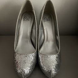 Silver High Heels