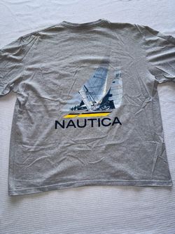 Nautica Gray Graphic T-Shirt