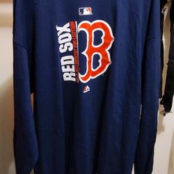 MAJESTIC MEN'S BOSTON RED SOX AUTHENTIC COLLECTION LONG SLEEVE NAVY T-SHIRT 2 XLMajestic Men's Boston Red Sox Authentic Collection Long Sleeve Navy T-