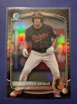 (Lot of 2) 2025 Bowman Samuel Basallo Reptilian Refractor Prospect #BCP-109