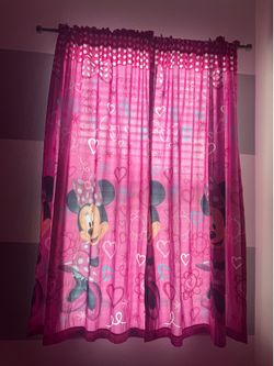 Minnie Mouse’s window curtains