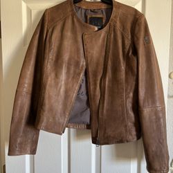 Women’s Chestnut Brown Leather Jacket 