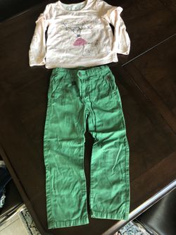 Baby Gap Long sleeve tee and pant size 3-4