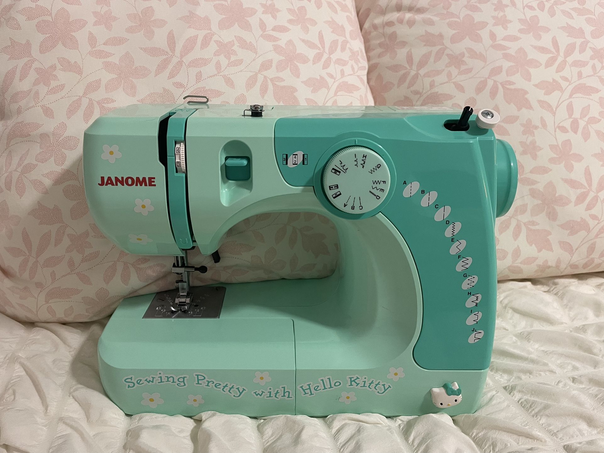 Janome Mint Green Hello Kitty Sewing Machin